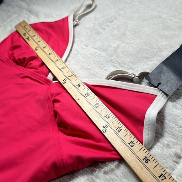 Tommy Hilfiger Swimsuit One Piece Watermelon Pink Colorblock size 8 NEW - Picture 10 of 16